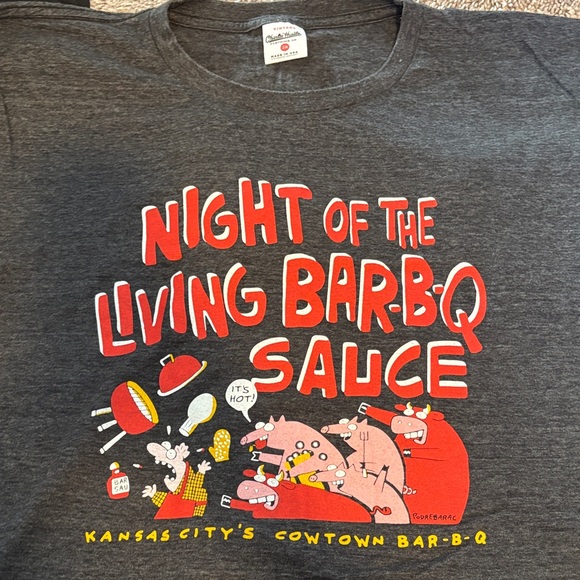 Kansas City KC BBQ Charlie Hustle Vintage shirts - Picture 6 of 7